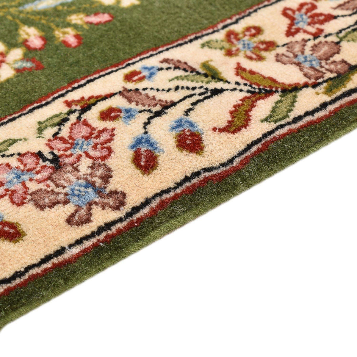 Dywan perski - Royal kwadratowy  - 60 x 60 cm - zielona