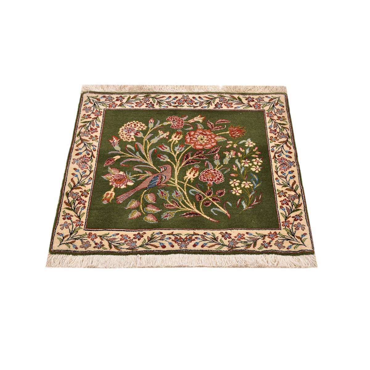 Dywan perski - Royal kwadratowy  - 60 x 60 cm - zielona