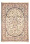 Isfahan Dywan 254x370cm - Dywan perski - Prostokątny / Beżowy / 254 x 370 cm Prostokątny
