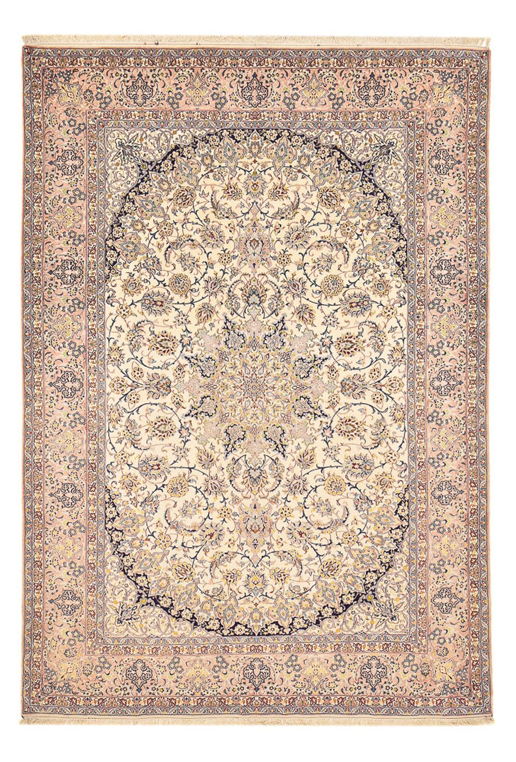 Dywan perski - Isfahan - Premium - 370 x 254 cm - beżowy