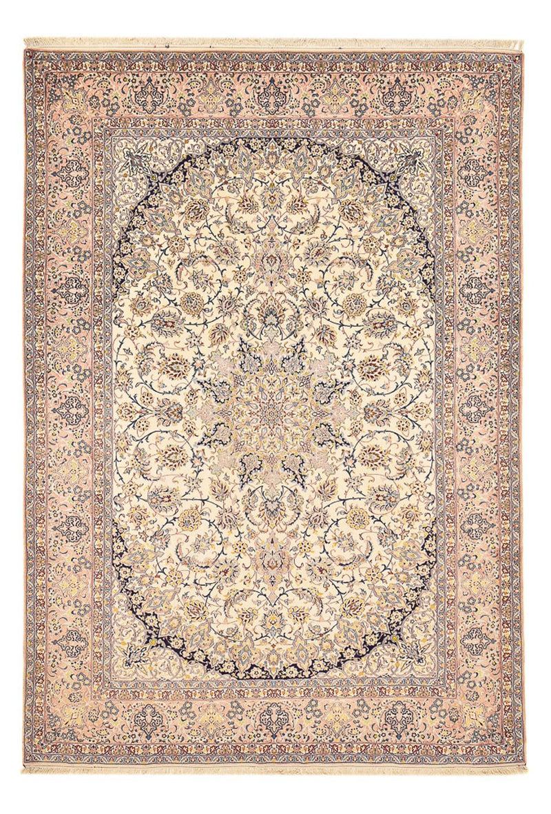 Dywan perski - Isfahan - Premium - 370 x 254 cm - beżowy