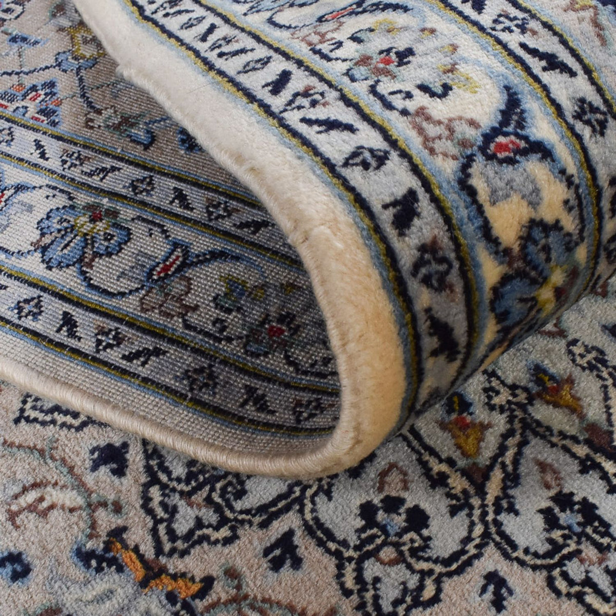 Dywan perski - Keshan - Royal - 340 x 252 cm - szary