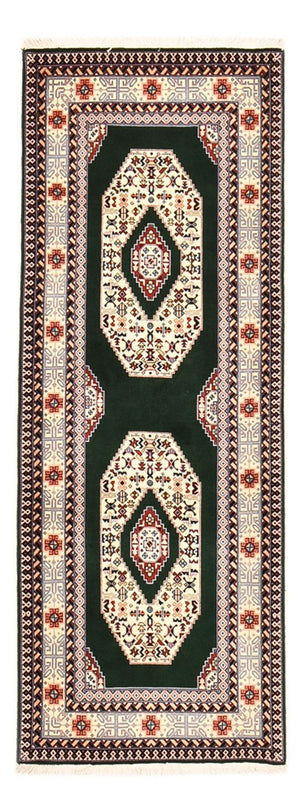 Biegacz Dywan perski - Tabriz - Królewski - 202 x 74 cm - ciemnoniebieski