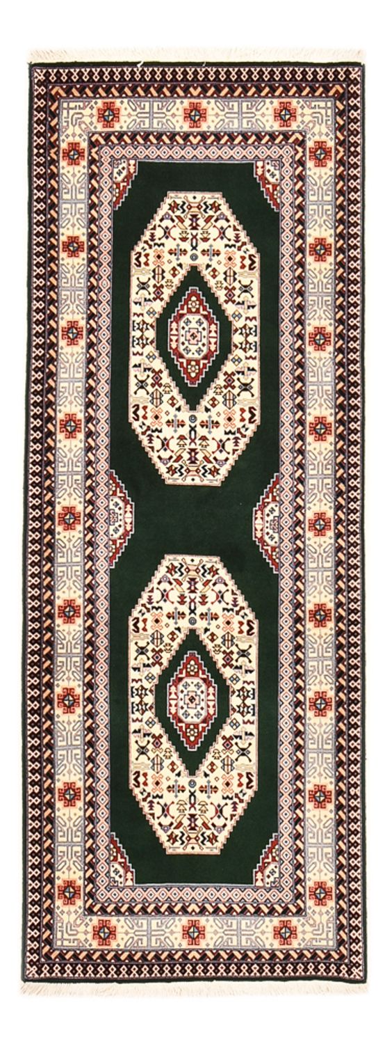 Biegacz Dywan perski - Tabriz - Królewski - 202 x 74 cm - ciemnoniebieski