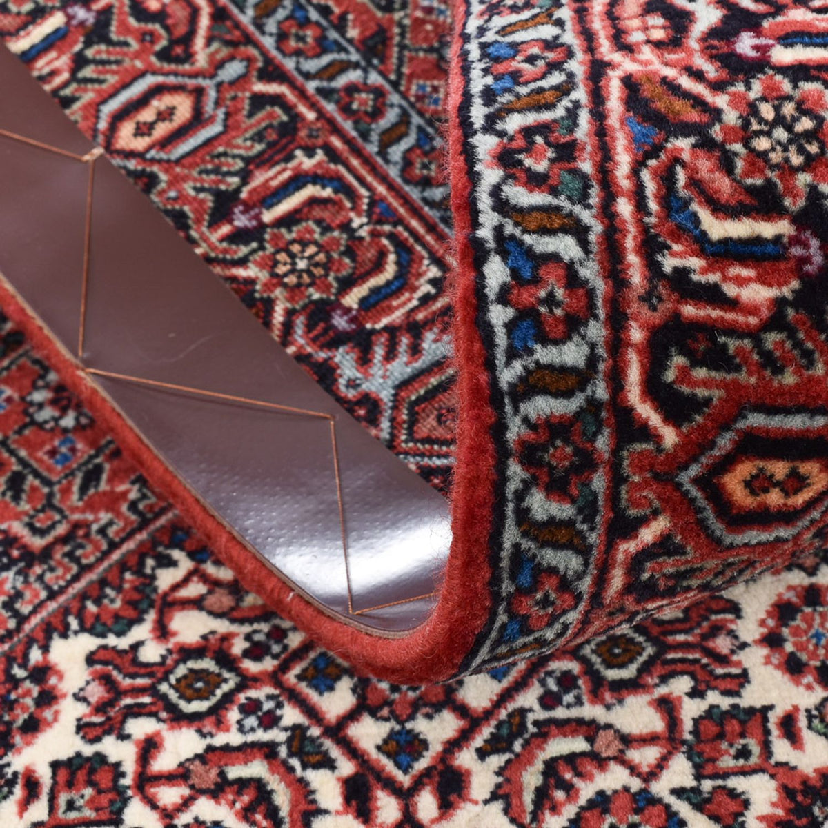 Biegacz Dywan perski - Bijar - 400 x 74 cm - brązowy