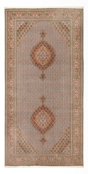 Biegacz Dywan perski - Tabriz - Królewski - 397 x 197 cm - rdza