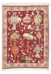 Tabriz - 50 Raj Dywan 64x92cm - Dywan perski - Prostokątny / Wielokolorowy / 64 x 92 cm Prostokątny