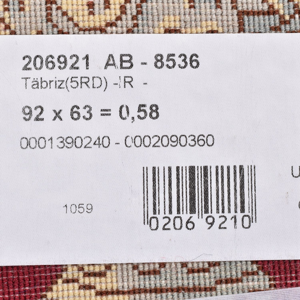 Dywan perski - Tabriz - Królewski - 92 x 63 cm - wielokolorowy