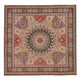 Dywan perski - Tabriz - Premium - 260 x 253 cm - ciemny beż