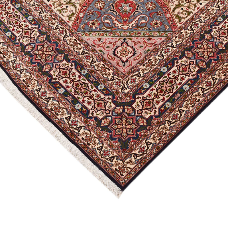 Dywan perski - Tabriz - Premium - 260 x 253 cm - ciemny beż