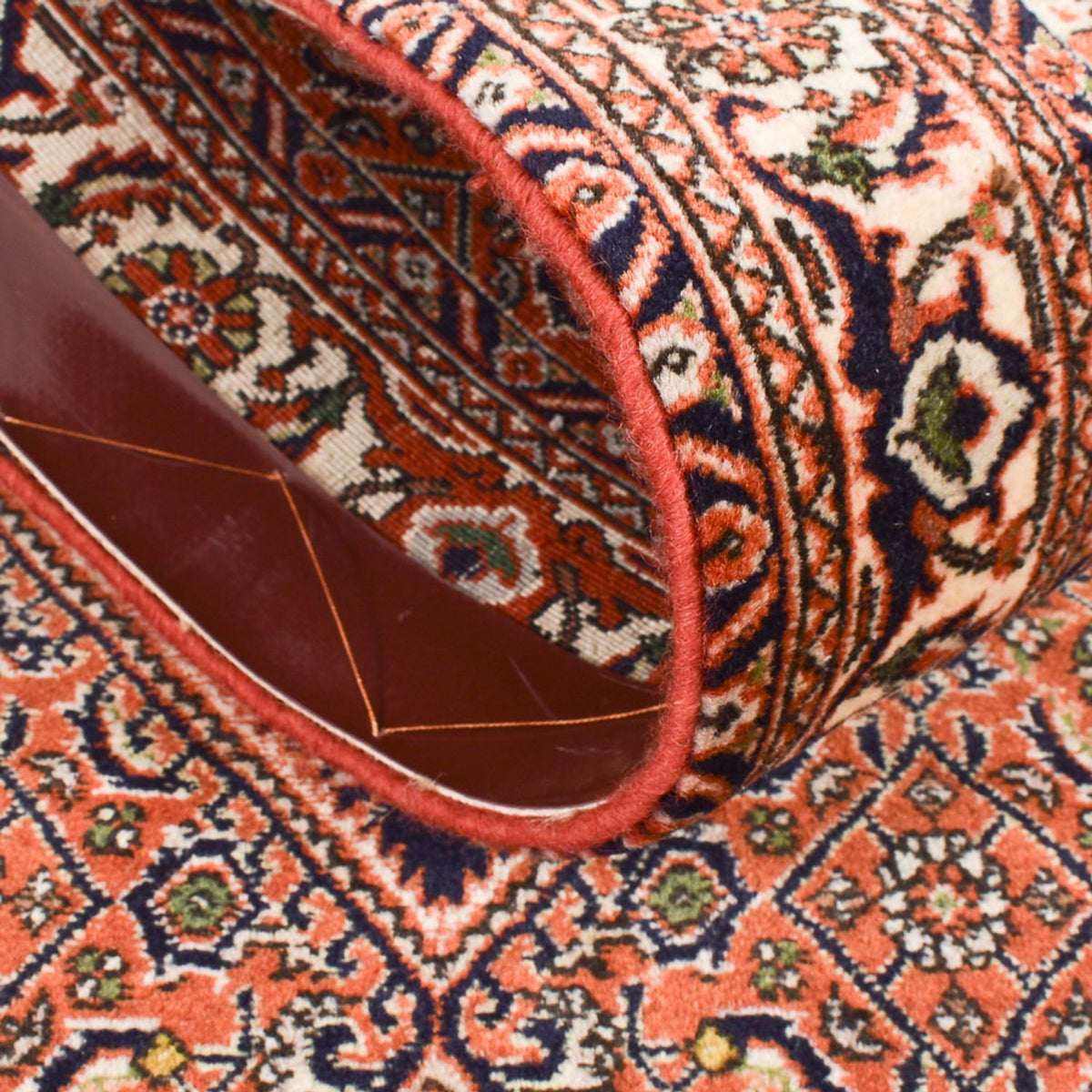 Biegacz Dywan perski - Bijar - 340 x 67 cm - pomarańczowy