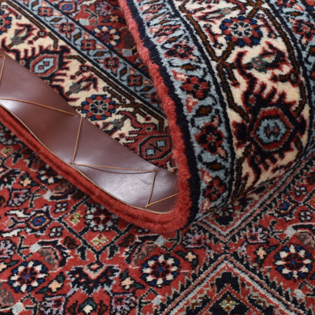 Biegacz Dywan perski - Bijar - 402 x 76 cm - brązowy