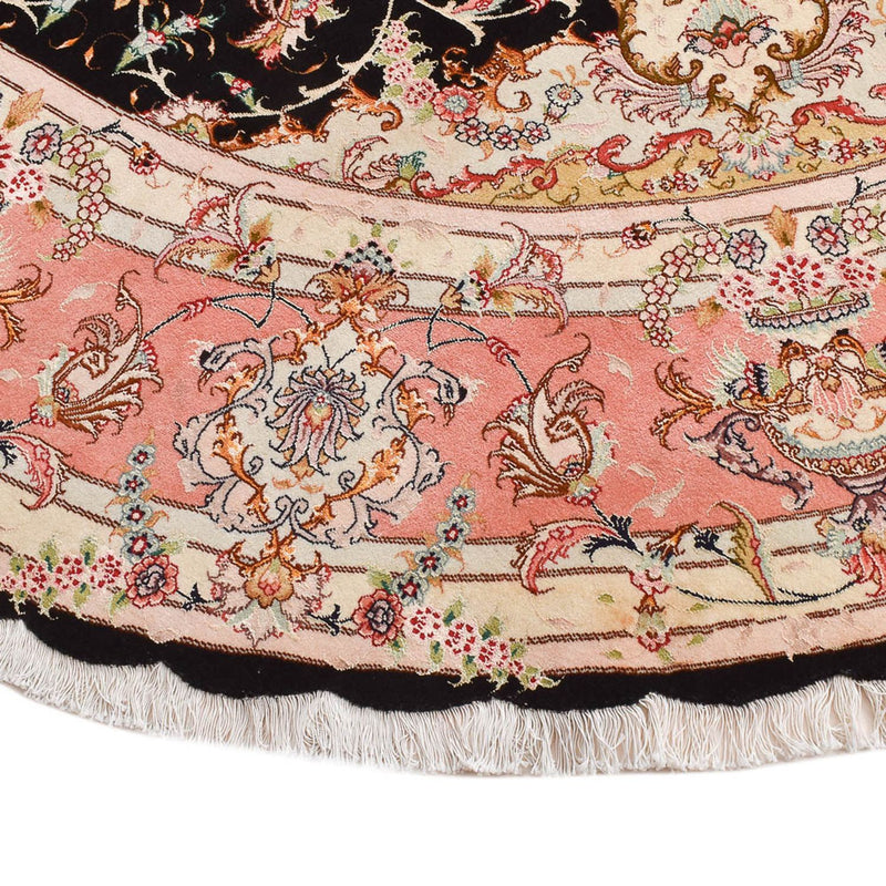 Dywan perski - Tabriz - Premium okrągły  - 250 x 250 cm - wielokolorowy