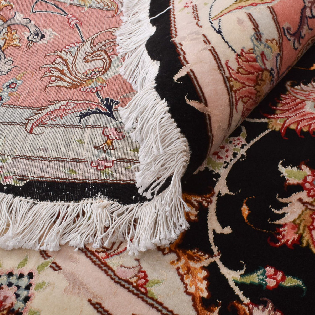 Dywan perski - Tabriz - Premium okrągły  - 250 x 250 cm - wielokolorowy