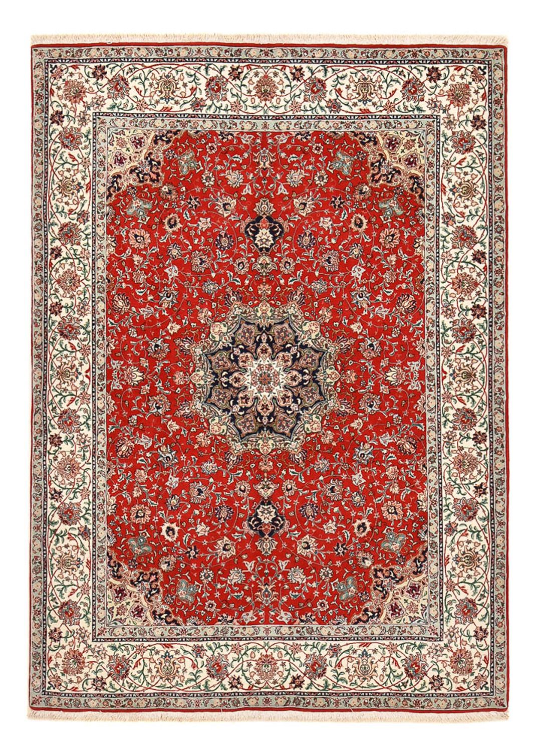 Dywan perski - Tabriz - Premium - 213 x 150 cm - czerwony