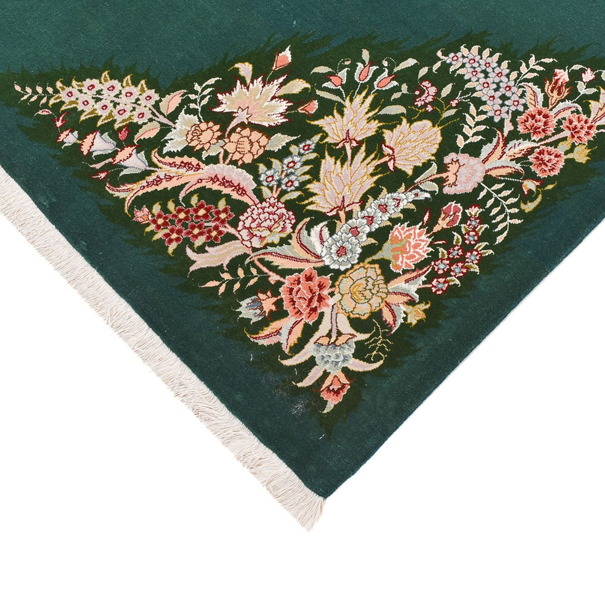 Dywan perski - Tabriz - Królewski - 250 x 200 cm - zielona