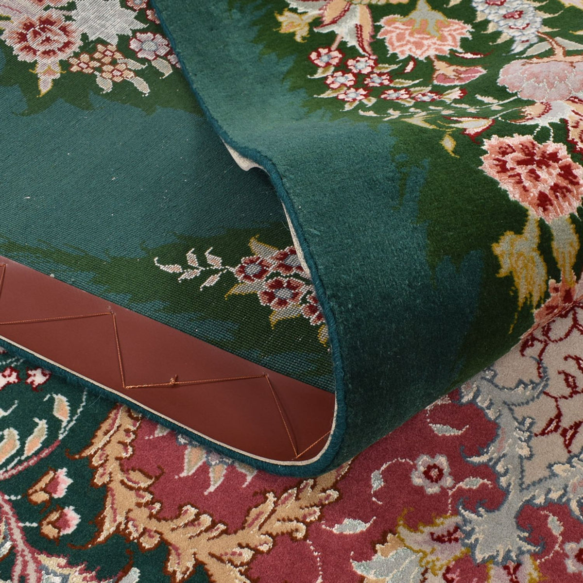 Dywan perski - Tabriz - Królewski - 250 x 200 cm - zielona