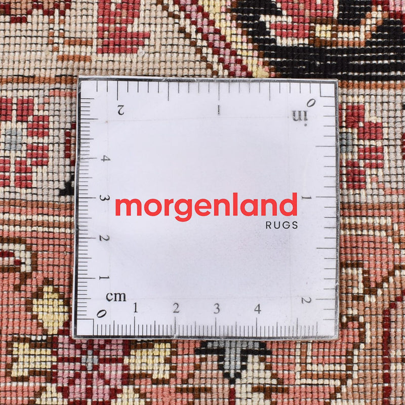 Biegacz Dywan perski - Tabriz - Królewski - 352 x 91 cm - ciemnoniebieski