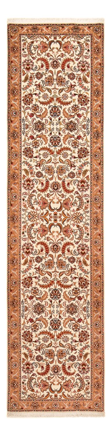 Biegacz Dywan perski - Tabriz - Premium - 314 x 80 cm - beżowy