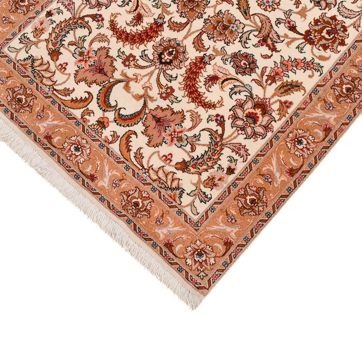 Biegacz Dywan perski - Tabriz - Premium - 314 x 80 cm - beżowy