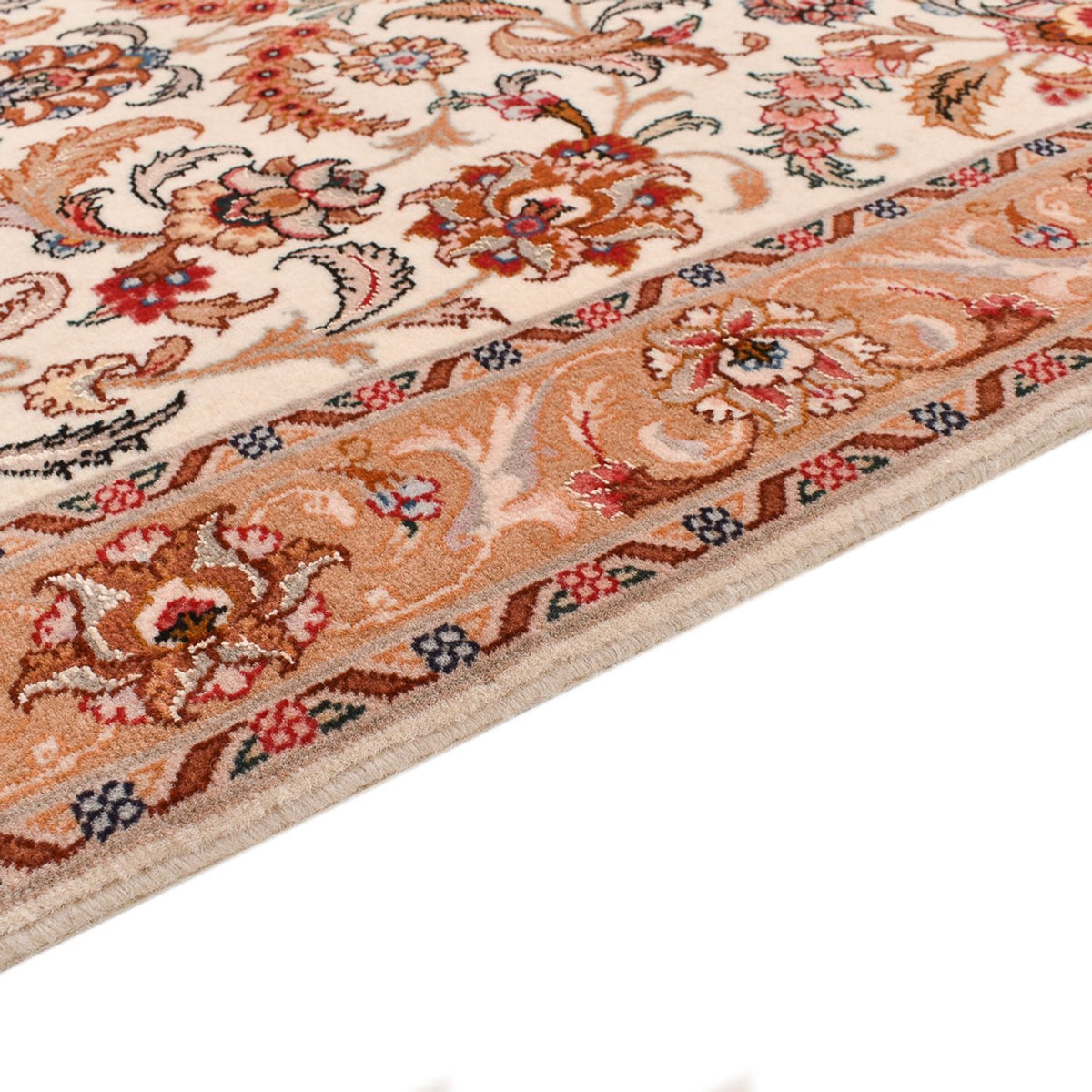 Biegacz Dywan perski - Tabriz - Premium - 314 x 80 cm - beżowy