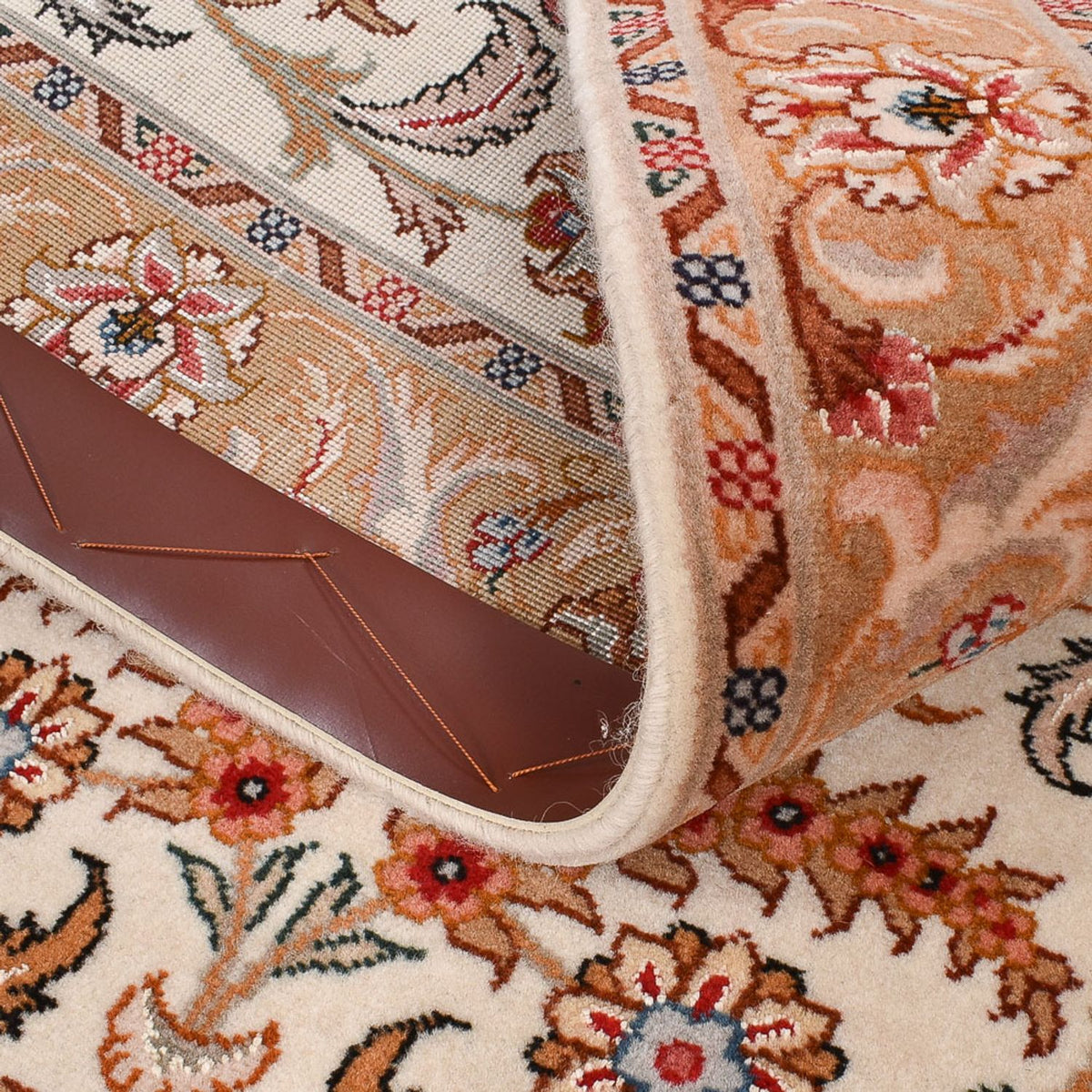 Biegacz Dywan perski - Tabriz - Premium - 314 x 80 cm - beżowy