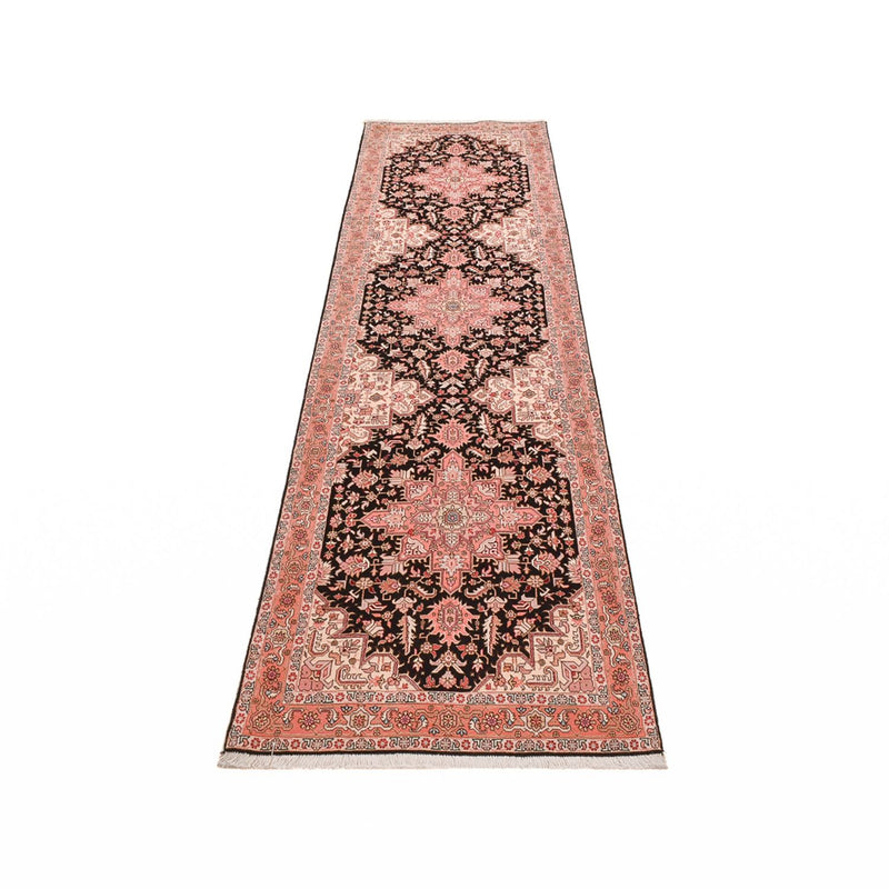 Biegacz Dywan perski - Tabriz - Premium - 350 x 91 cm - ciemnoniebieski