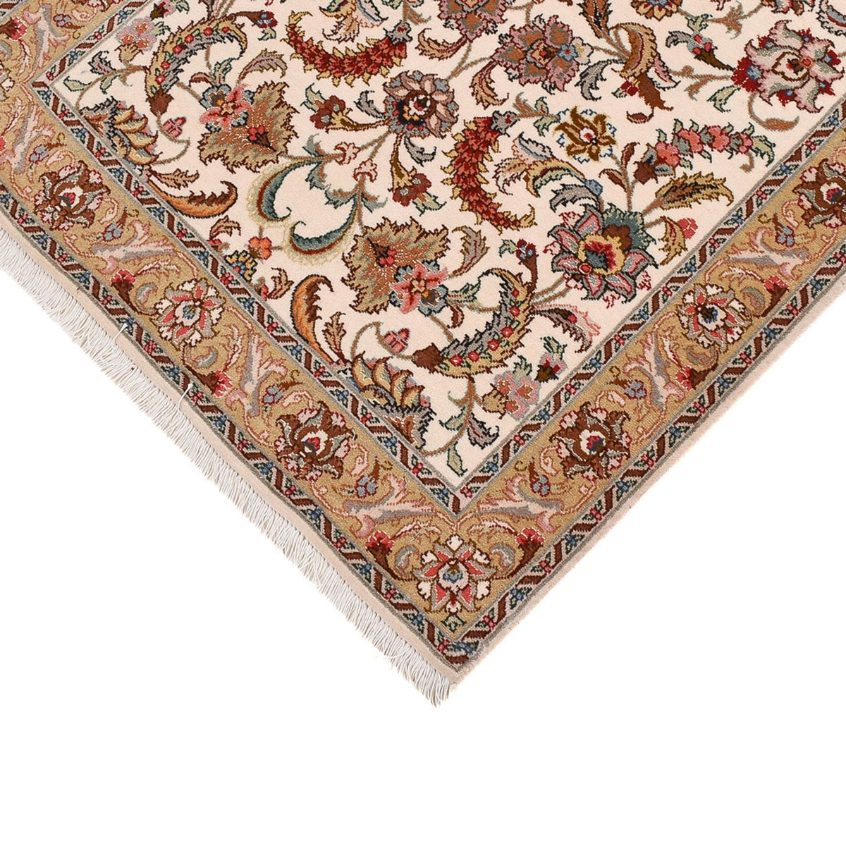 Biegacz Dywan perski - Tabriz - Premium - 307 x 79 cm - karmelowy