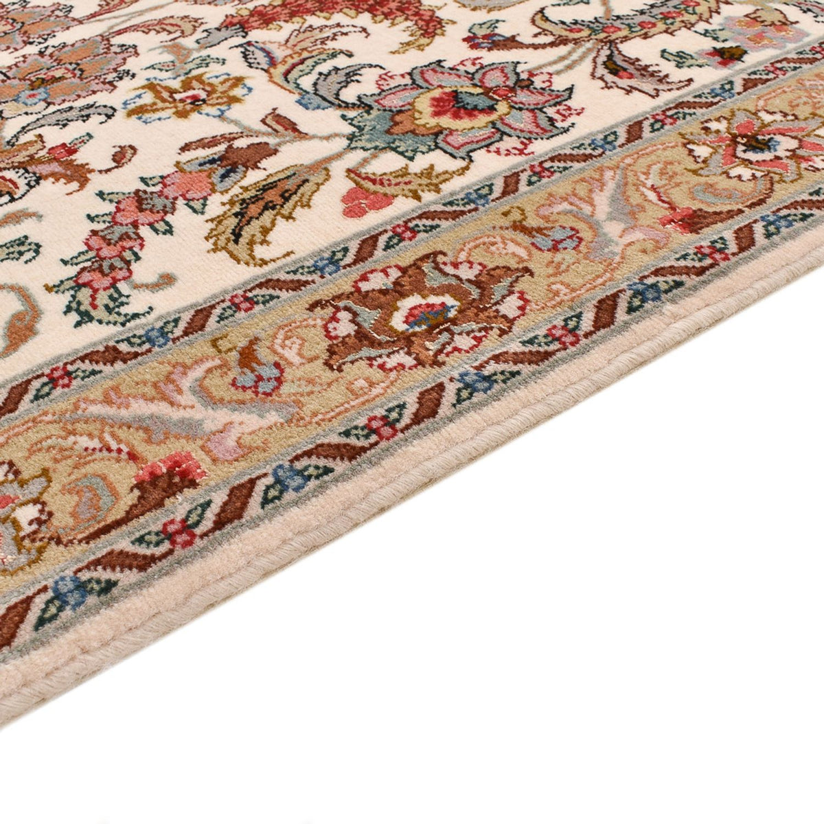 Biegacz Dywan perski - Tabriz - Premium - 307 x 79 cm - karmelowy