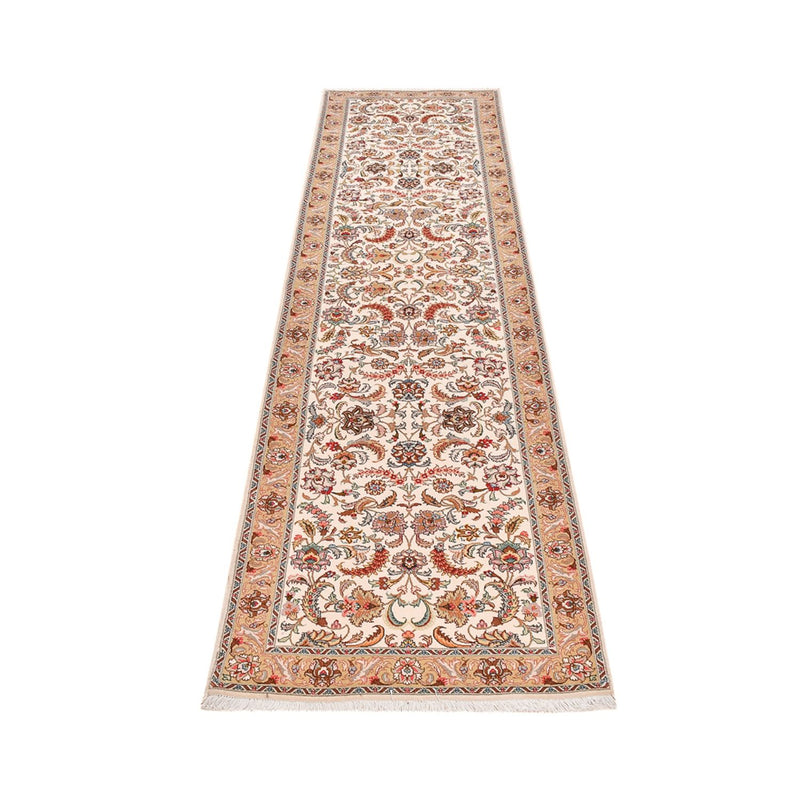Biegacz Dywan perski - Tabriz - Premium - 307 x 79 cm - karmelowy