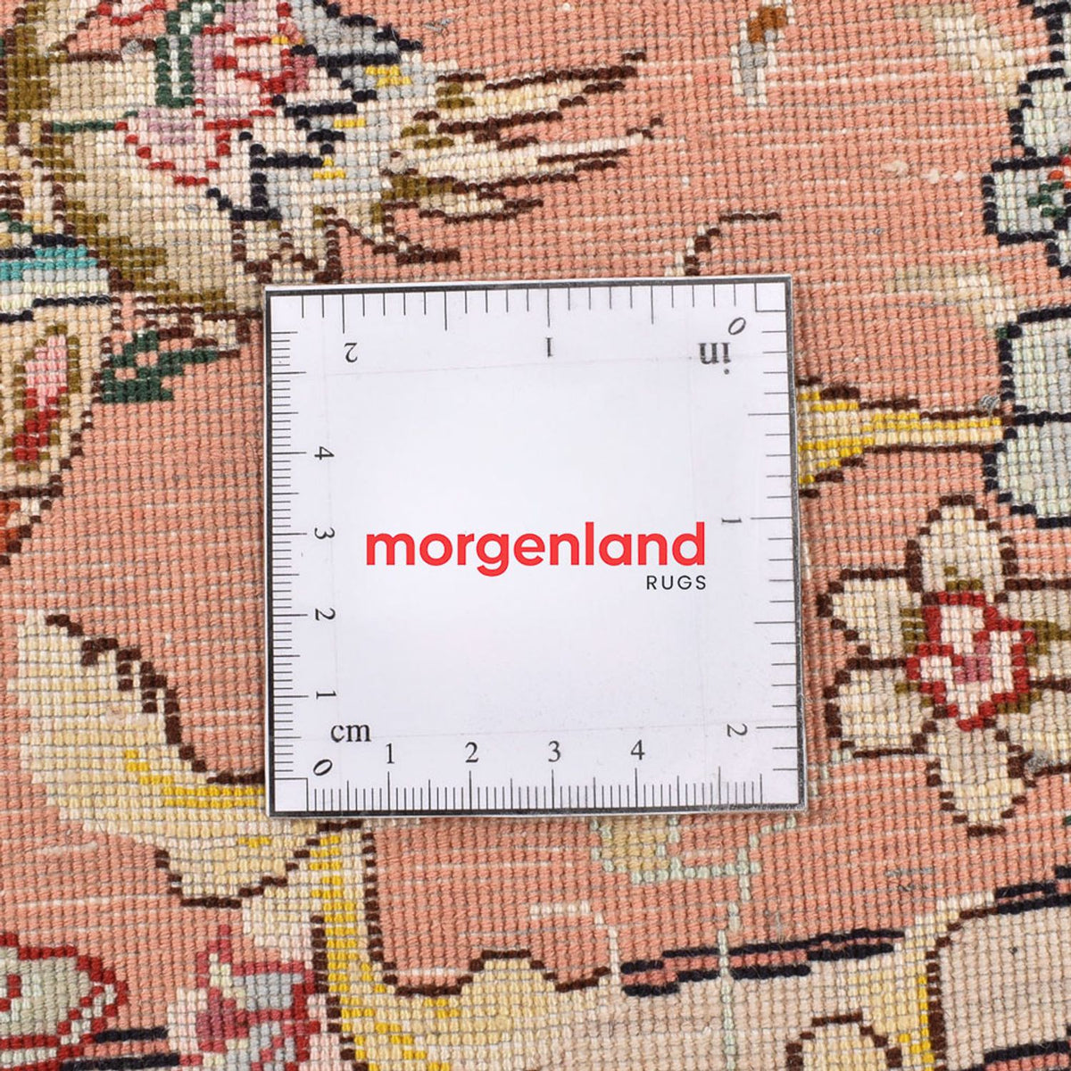 Dywan perski - Tabriz - Premium okrągły  - 200 x 200 cm - kremowy