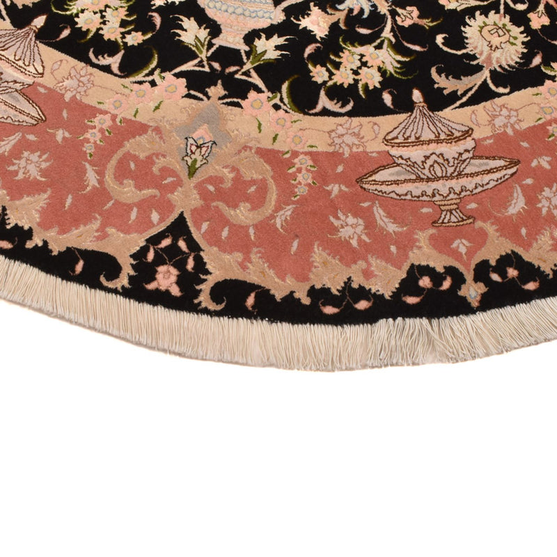 Dywan perski - Tabriz - Premium okrągły  - 200 x 200 cm - wielokolorowy