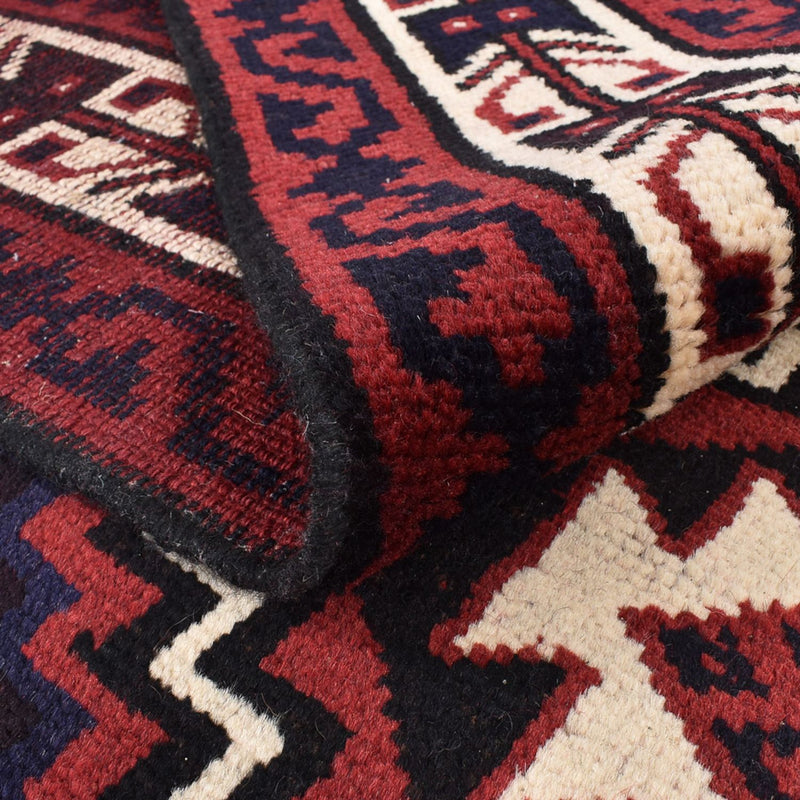 Dywan Gabbeh - Loribaft Perski - 302 x 222 cm - bordowa czerwień