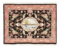 Dywan perski - Tabriz - Królewski - 72 x 55 cm - ciemnoniebieski