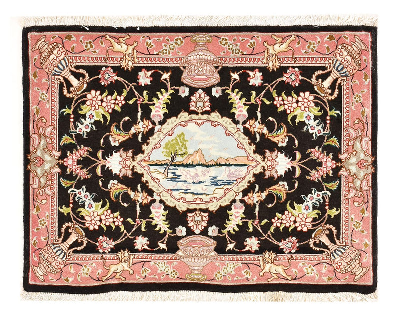 Dywan perski - Tabriz - Królewski - 72 x 55 cm - ciemnoniebieski