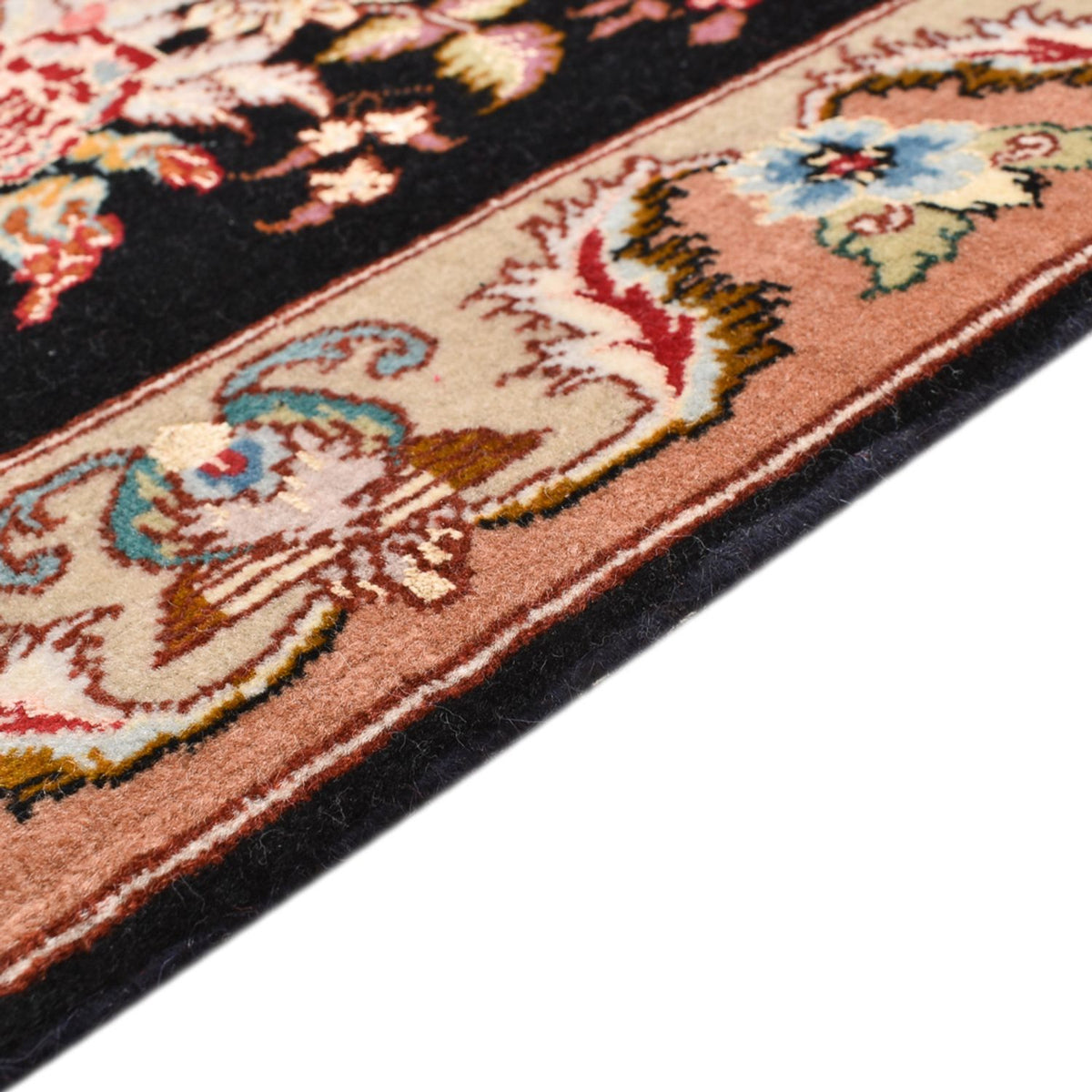 Dywan perski - Tabriz - Królewski - 76 x 52 cm - ciemnoniebieski