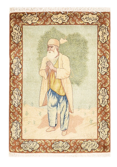 Tabriz - 50 Raj Dywan 56x73cm - Dywan perski