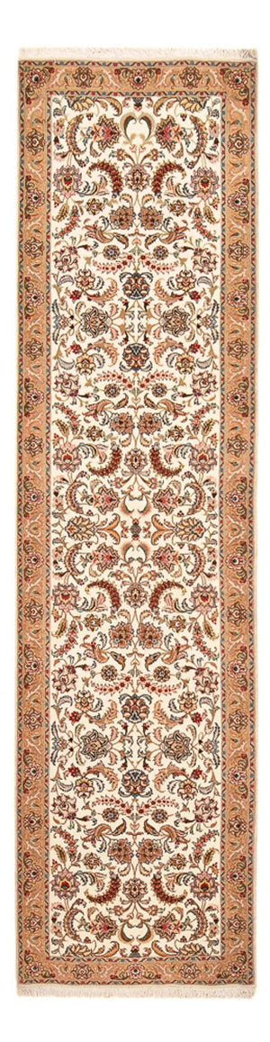 Biegacz Dywan perski - Tabriz - Premium - 320 x 83 cm - karmelowy