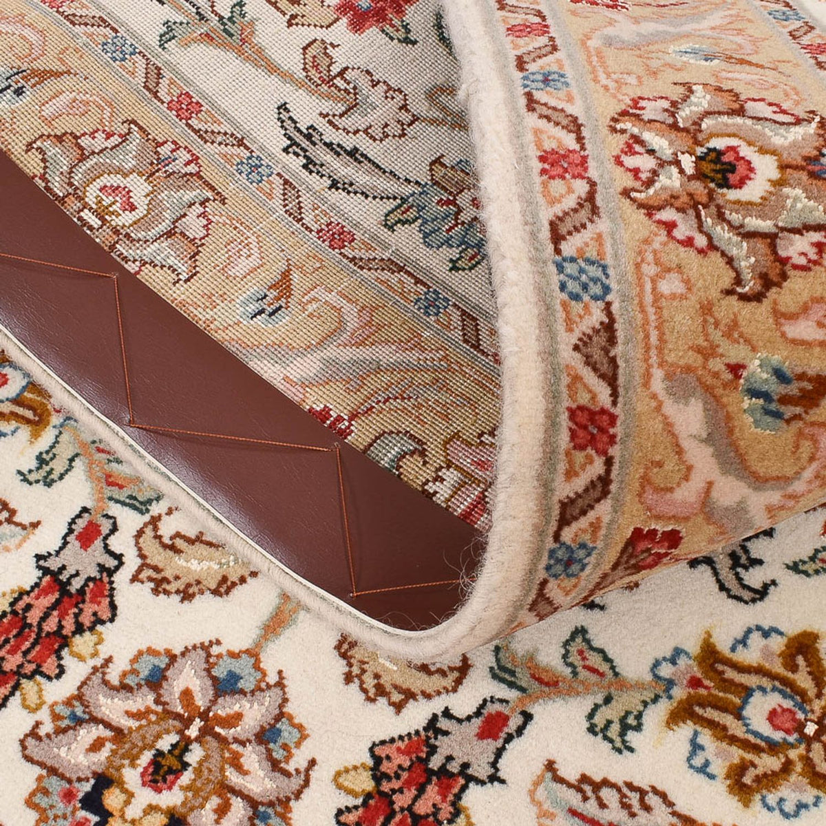 Biegacz Dywan perski - Tabriz - Premium - 320 x 83 cm - karmelowy