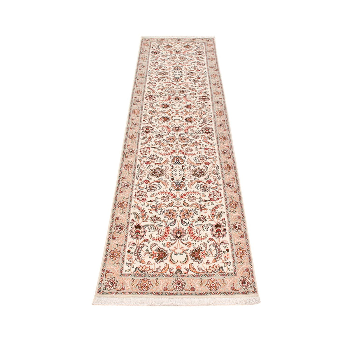 Biegacz Dywan perski - Tabriz - Premium - 312 x 74 cm - karmelowy