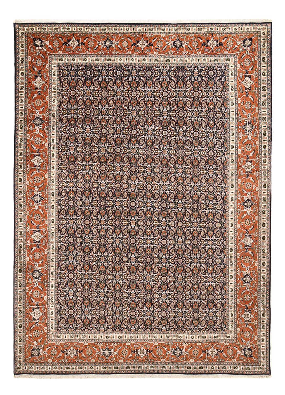 Dywan perski - Tabriz - Królewski - 348 x 246 cm - rdza