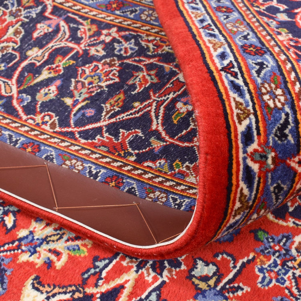 Dywan perski - Keshan - 227 x 150 cm - czerwony