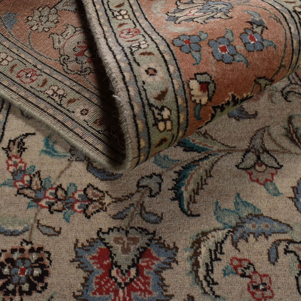 Dywan perski - Tabriz - Królewski - 290 x 194 cm - piaskowy