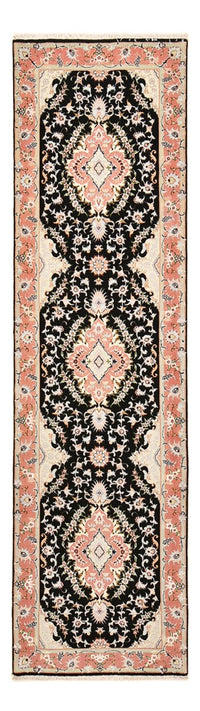 Biegacz Dywan perski - Tabriz - Królewski - 300 x 83 cm - ciemnoniebieski