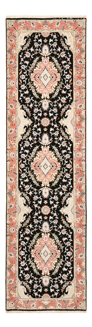Biegacz Dywan perski - Tabriz - Królewski - 300 x 83 cm - ciemnoniebieski