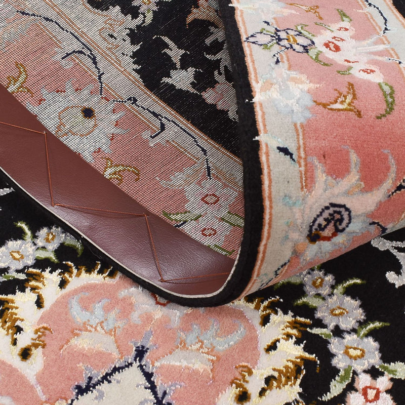 Biegacz Dywan perski - Tabriz - Królewski - 300 x 83 cm - ciemnoniebieski