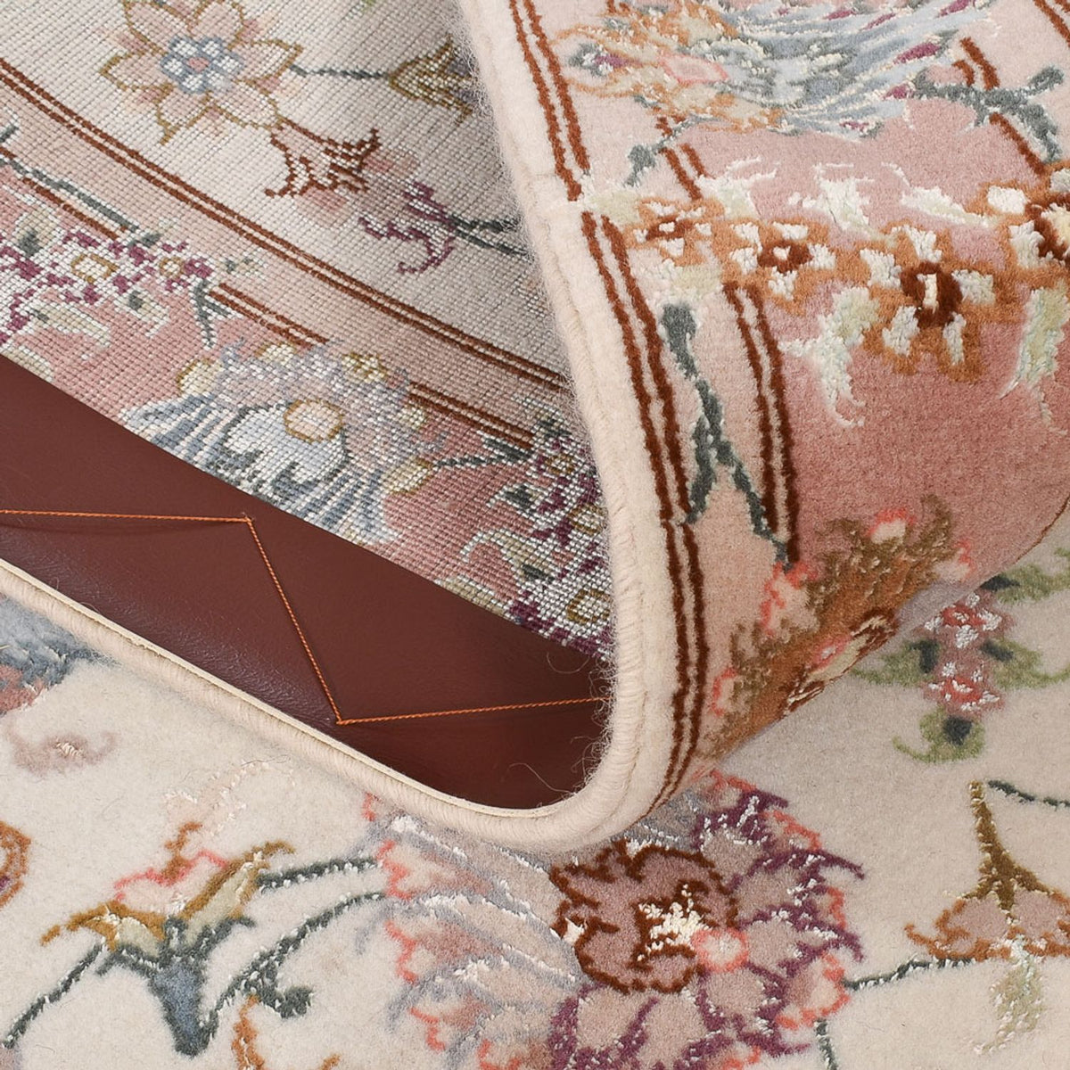 Biegacz Dywan perski - Tabriz - Premium - 347 x 77 cm - beżowy