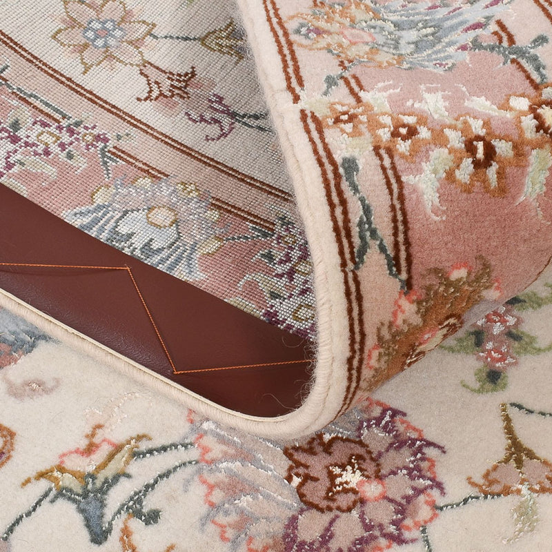 Biegacz Dywan perski - Tabriz - Premium - 347 x 77 cm - beżowy