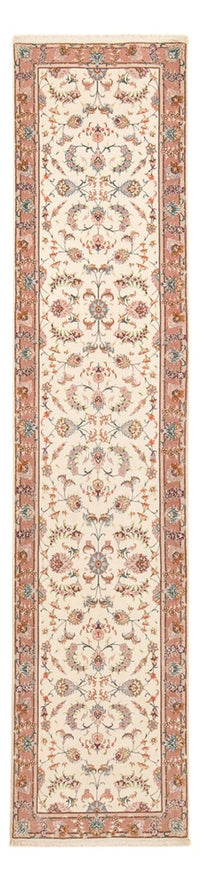 Biegacz Dywan perski - Tabriz - Premium - 347 x 77 cm - beżowy