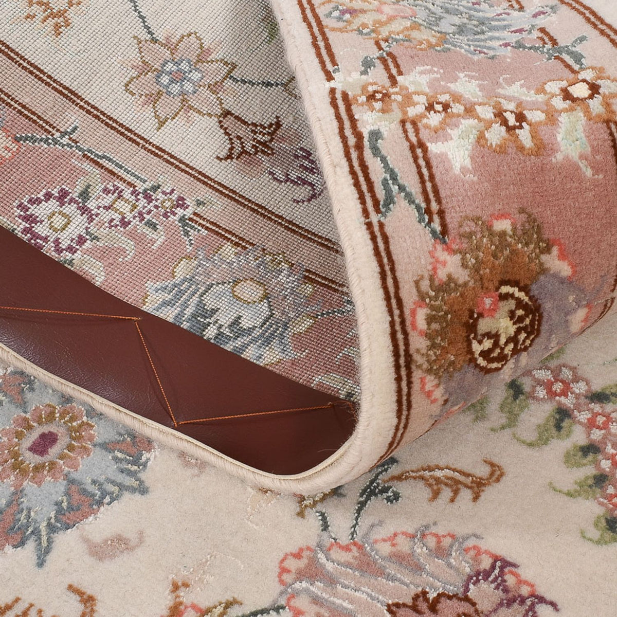 Biegacz Dywan perski - Tabriz - Premium - 347 x 77 cm - beżowy